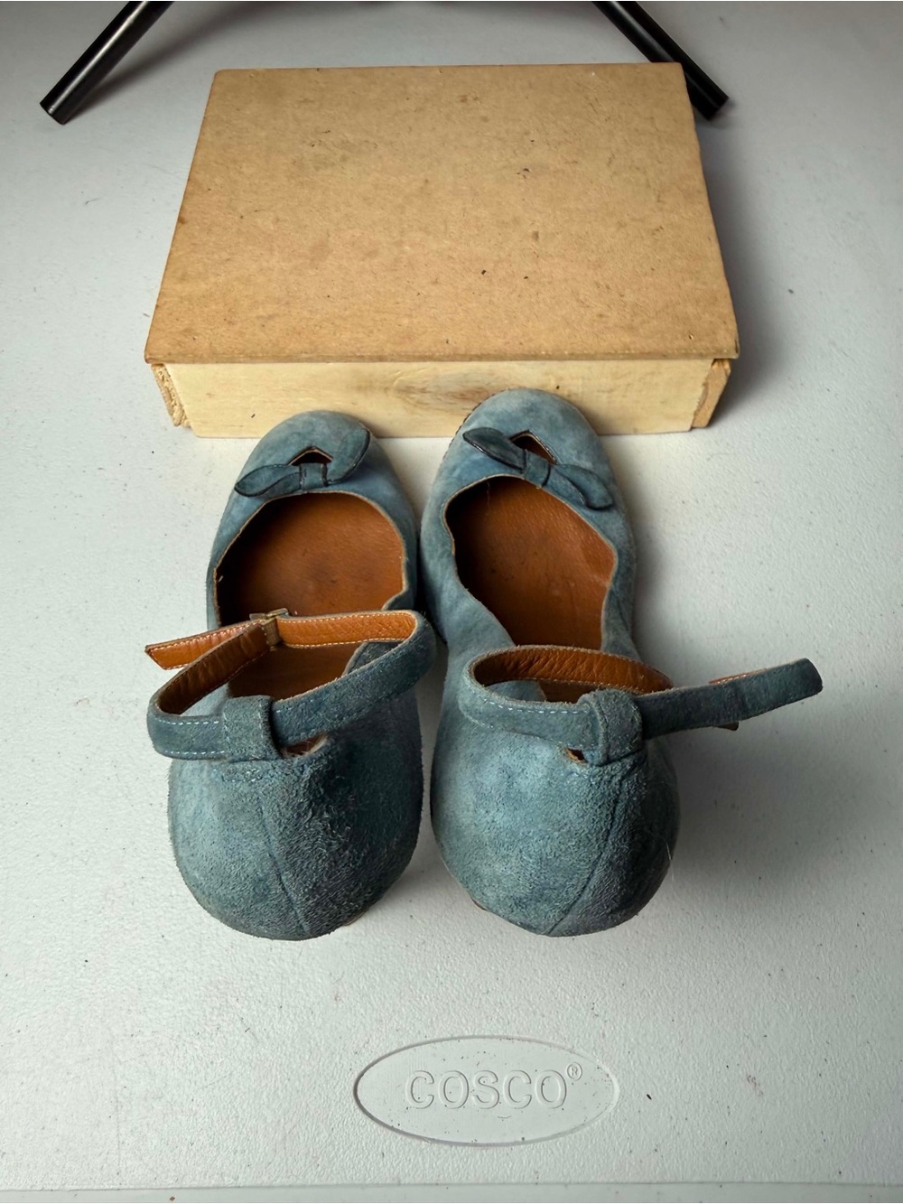 Marc Jacobs dusty blue suede heels Sz 8.5 Broken hook - Picture 4 of 13